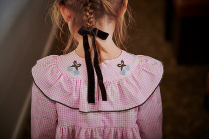 Copenhagen Colors – Ternet Jurk met Frill en Borduursel