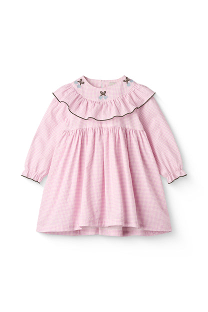 Copenhagen Colors – Ternet Jurk met Frill en Borduursel