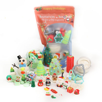 Invitation to Imagine - Happy Holidays Busy Bag | Christmas Sensory Play Kit