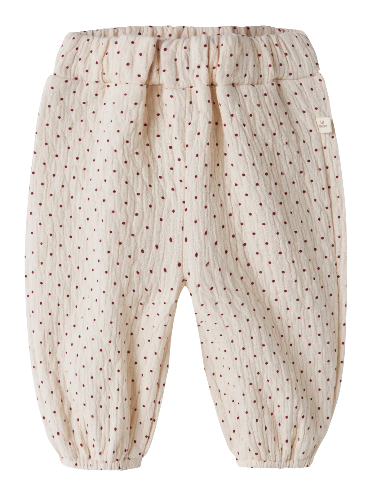 Lil' Atelier - Roa Loose Broek | Turtledove Biking Red