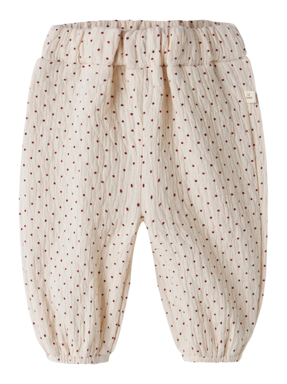 Lil' Atelier - Roa Loose Broek | Turtledove Biking Red