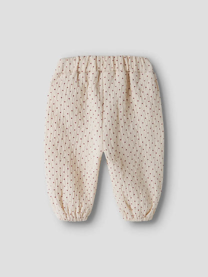 Lil' Atelier - Roa Loose Broek | Turtledove Biking Red