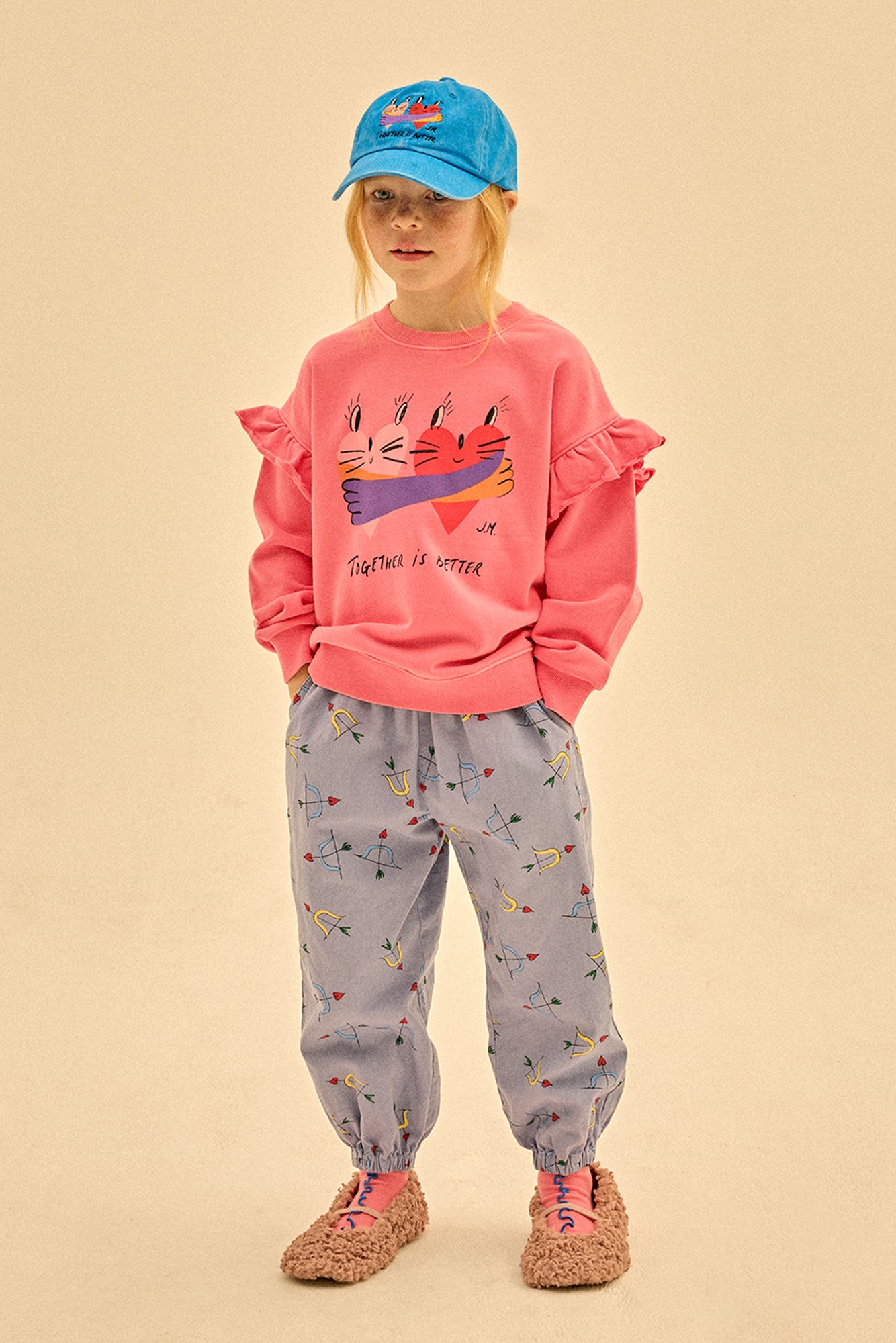 Jelly Mallow - Together Pigment Ruffled Sweatshirt
