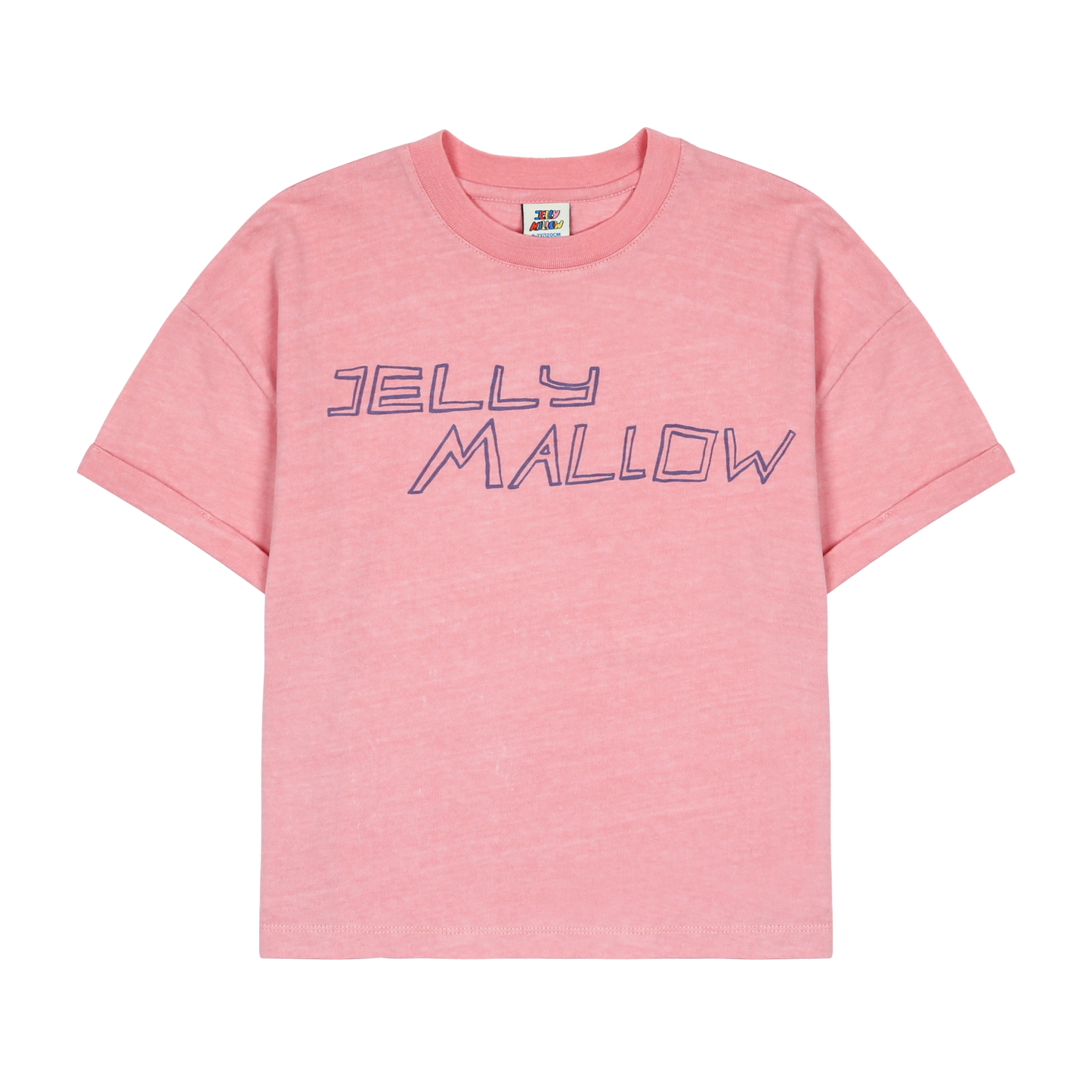 Jelly Mallow - roll-up T-shirt pink