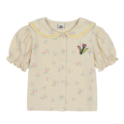 Jelly Mallow - Single Flower Sailor Blouse