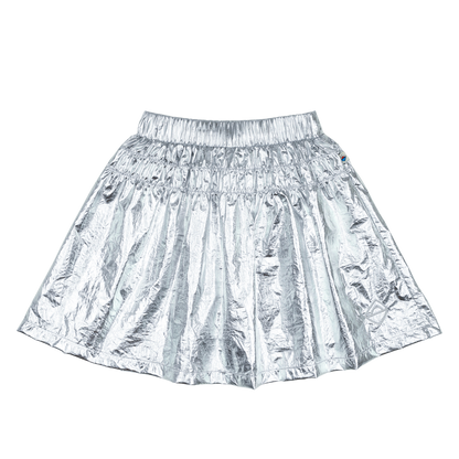 Jelly Mallow - Shirring Short Leggings Skirt silver