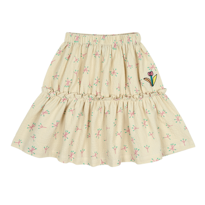 Jelly Mallow - Single Flower Shirring Skirt