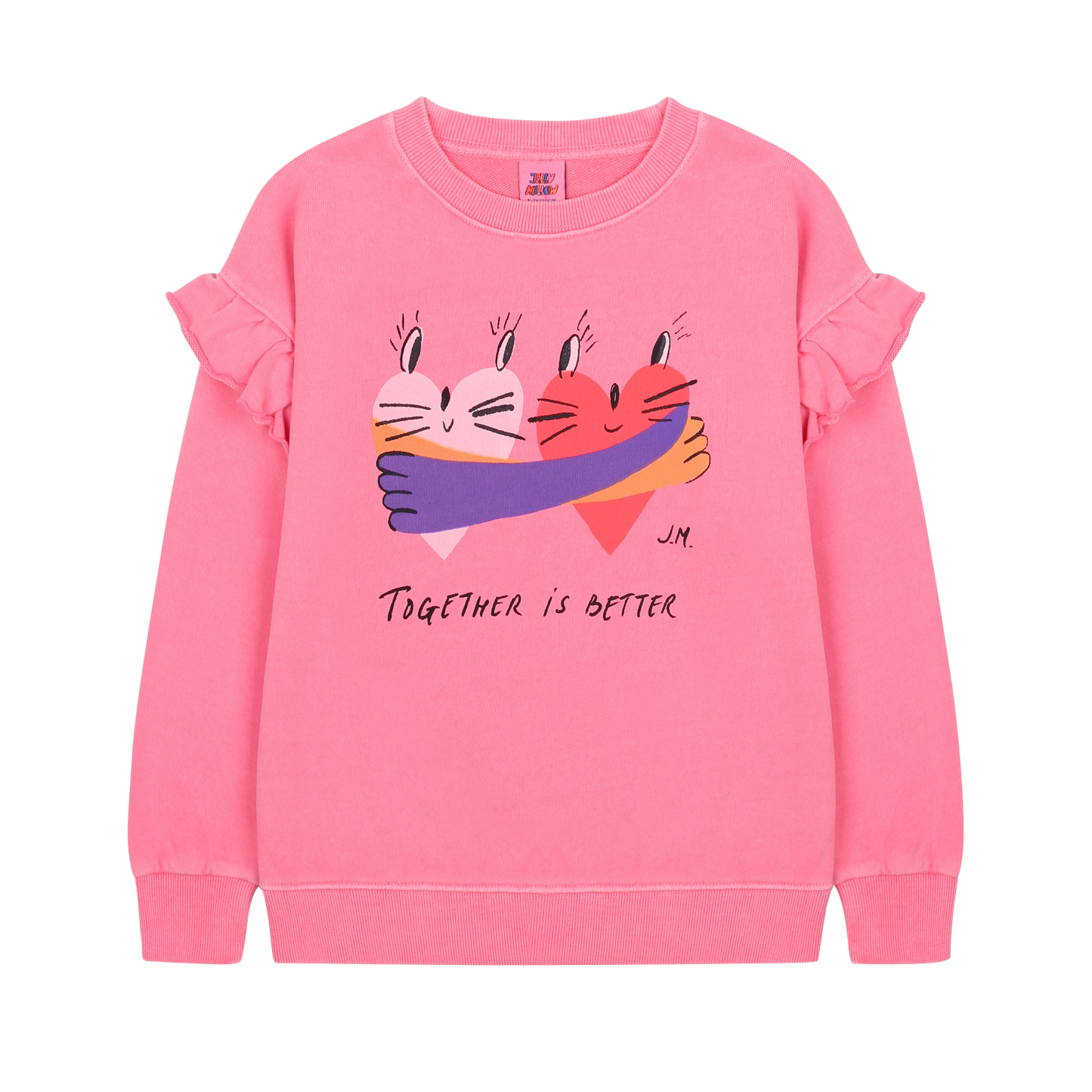 Jelly Mallow - Together Pigment Ruffled Sweatshirt