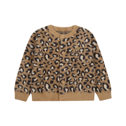 Jelly Mallow - Cozy Leopard Cardigan Brown