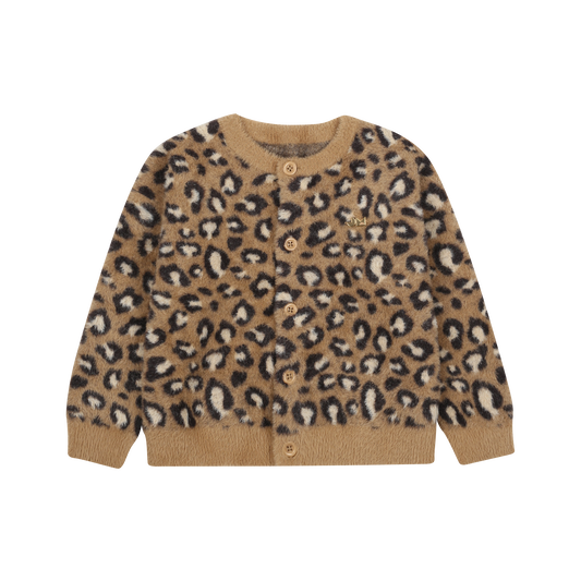 Jelly Mallow - Cozy Leopard Cardigan Brown