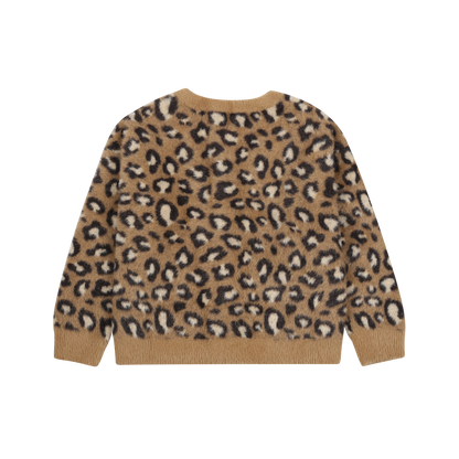 Jelly Mallow - Cozy Leopard Cardigan Brown