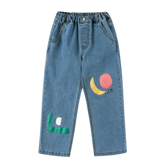 Jelly Mallow - Colored Nature Denim Pants