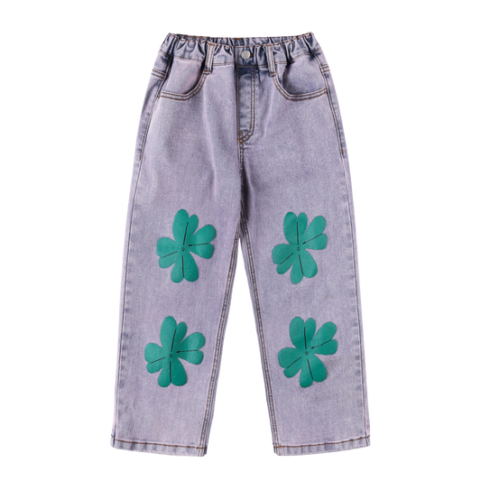Jelly Mallow - Lucky Clover Denim Broek