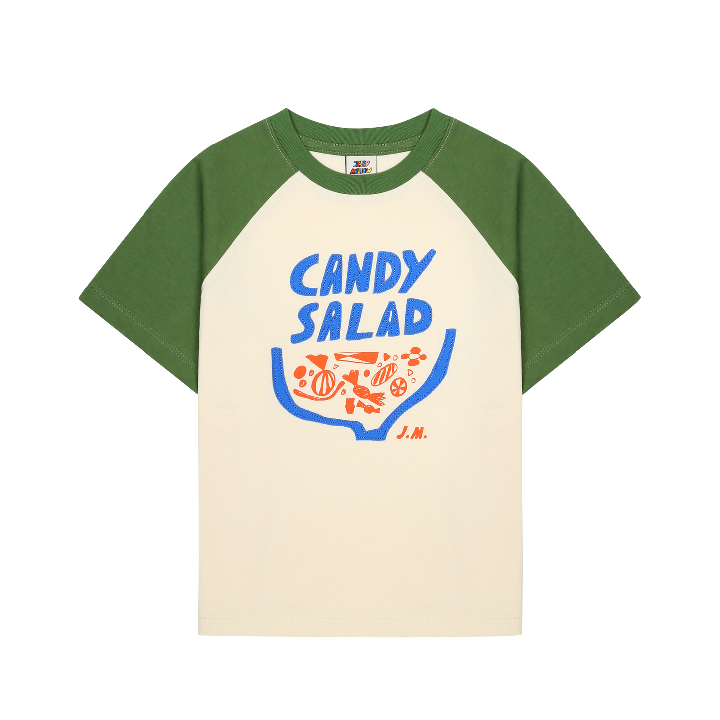 Jelly Mallow – Candy Salad Appliqué T-shirt (Olive)