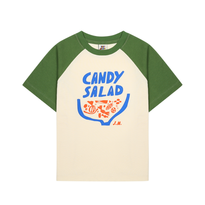 Jelly Mallow – Candy Salad Appliqué T-shirt (Olive)