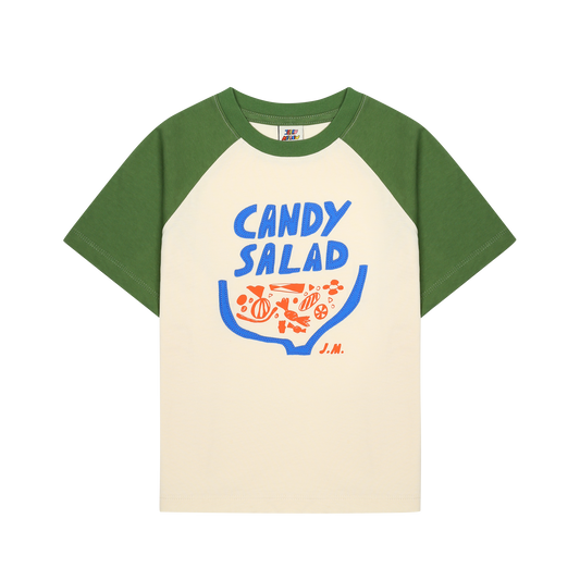 Jelly Mallow – Candy Salad Appliqué T-shirt (Olive)