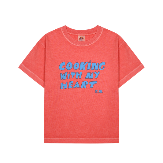 Jelly Mallow – Cooking Heart T-Shirt Red