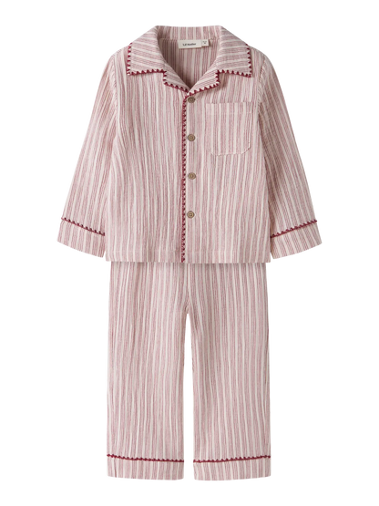 Lil’ Atelier - Sage Pyjama Set | Turtledove Biking Red