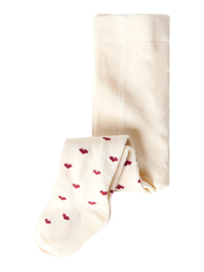 Lil' Atelier - Baby Pantyhose Freba Len Baby Maillot | Turtledove / Biking Red