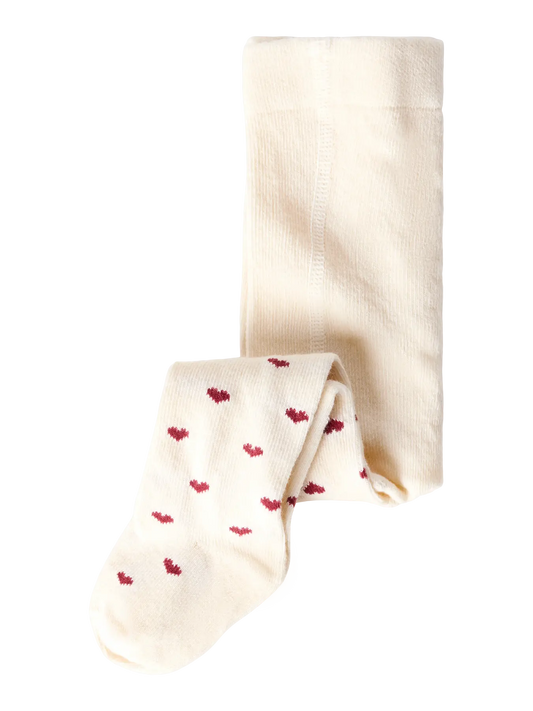 Lil' Atelier - Baby Pantyhose Freba Len Baby Maillot | Turtledove / Biking Red