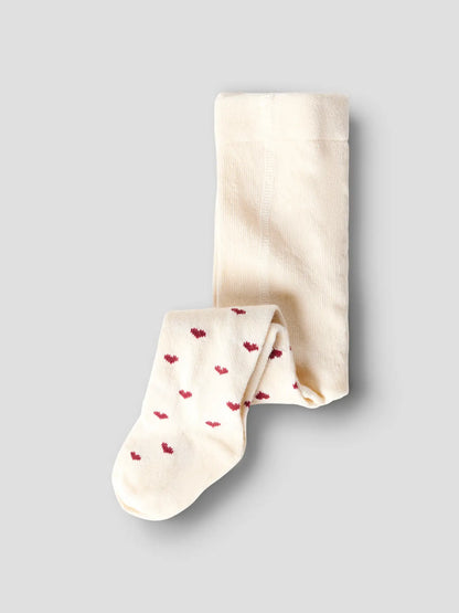 Lil' Atelier - Baby Pantyhose Freba Len Baby Maillot | Turtledove / Biking Red
