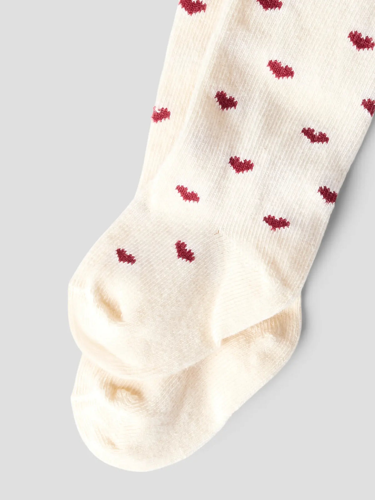 Lil' Atelier - Baby Pantyhose Freba Len Baby Maillot | Turtledove / Biking Red