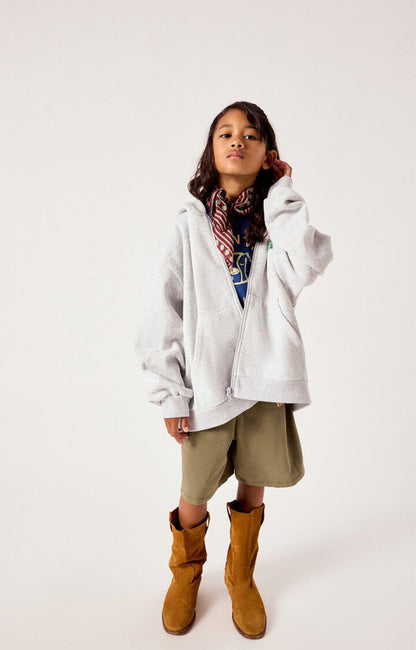 American Vintage - Baptown Zip Hoodie | GRIJS GEVLEK