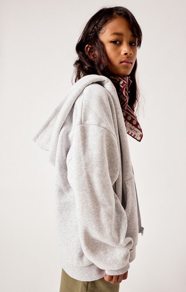 American Vintage - Baptown Zip Hoodie | GRIJS GEVLEK