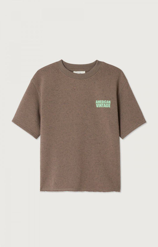 American Vintage - Kids t-shirt Evona OVERDYED BROWN
