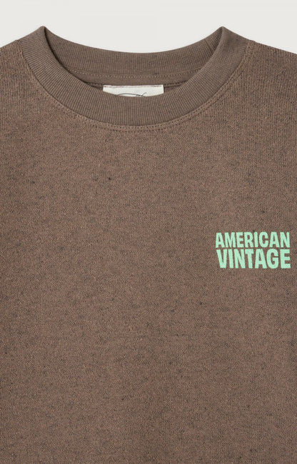 American Vintage - Kids t-shirt Evona OVERDYED BROWN