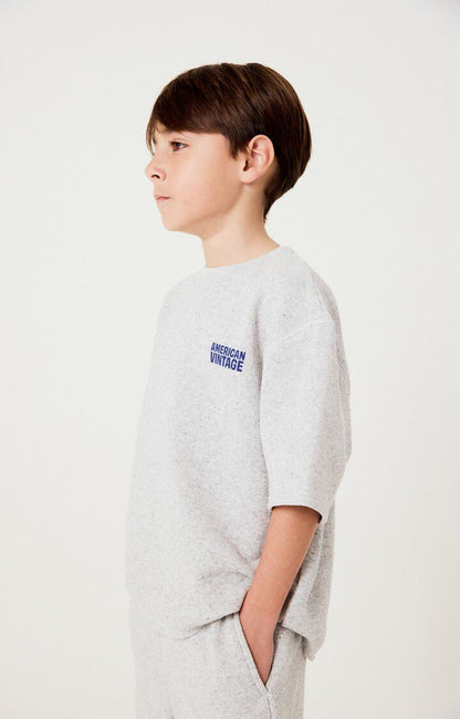 American Vintage - Kids t-shirt Evona | MELANGE LIGHT GREY