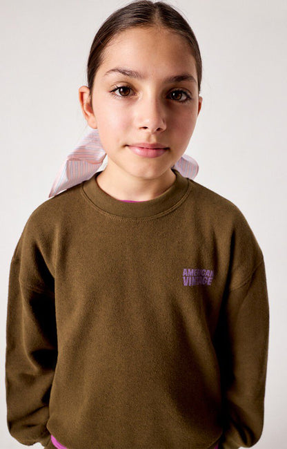 American Vintage - Evona Kids Sweater | OVERGEVERFD HOUT
