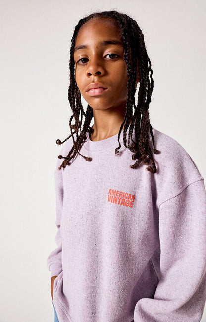 American Vintage - Evona Kids Sweater | LICHTPAARS GEMELEERD