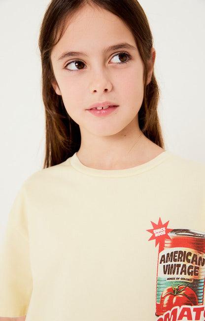 American Vintage - Kids t-shirt Fizvalley CREME ANGLAISE VINTAGE