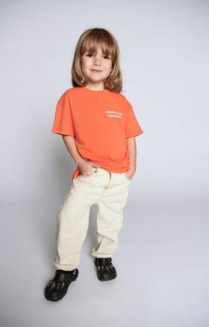 American Vintage - Kids t-shirt Fizvalley MANDARINE VINTAGE