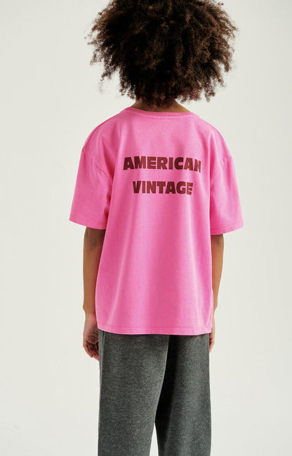 American Vintage - Kids t-shirt Fizvalley FLUO PINK