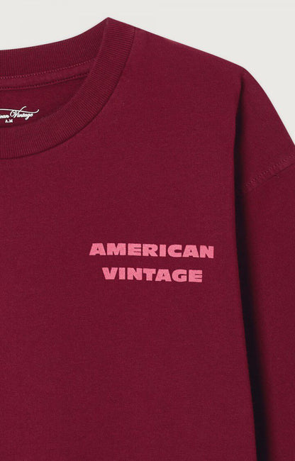 American Vintage - Fizvalley Longsleeve Framboise Vintage