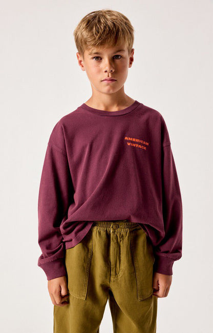 American Vintage - Fizvalley Longsleeve | AUBERGINE VINTAGE
