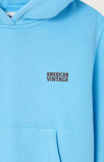 American Vintage - Izubird Hoodie Sweatshirt Vintage Light Blue