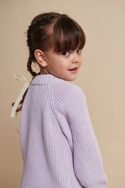 Copenhagen Colors - Knitted Classic Rib Trui Lavender