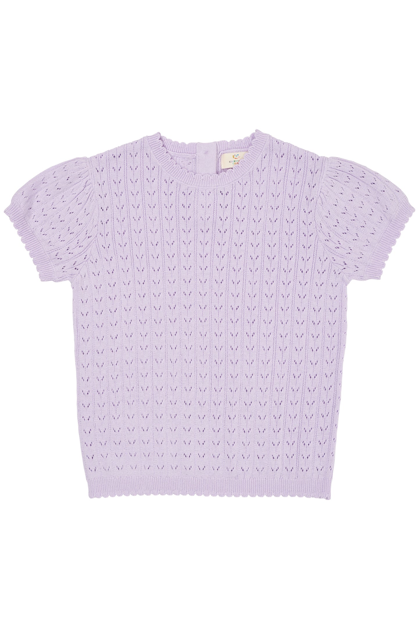 Copenhagen Colors - Knitted Pointelle Blouse Lavender