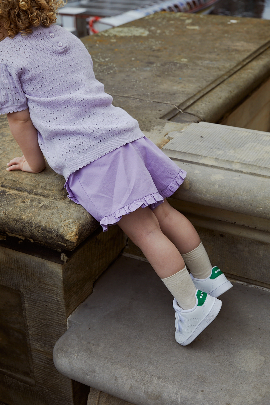 Copenhagen Colors - Knitted Pointelle Blouse Lavender