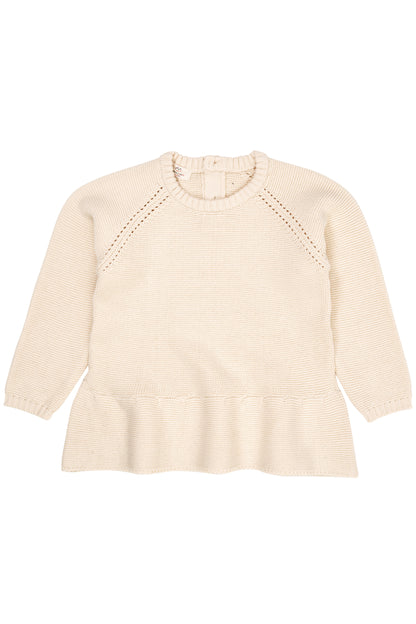 Copenhagen Colors gebreide Blouse met franje creme