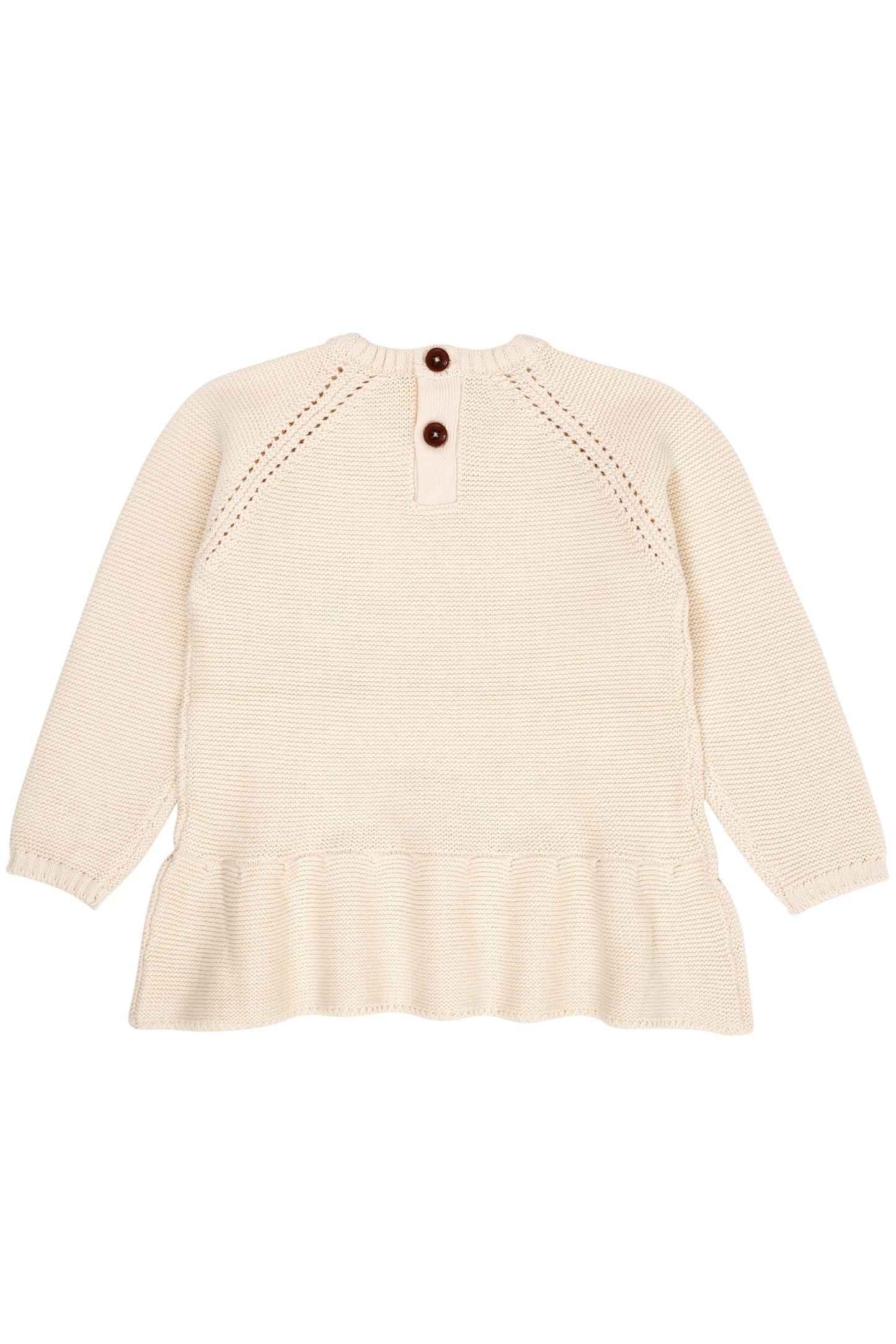 Copenhagen Colors gebreide Blouse met franje creme