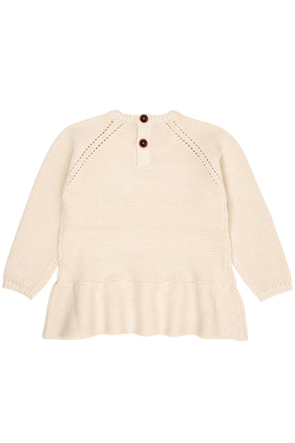 Copenhagen Colors gebreide Blouse met franje creme