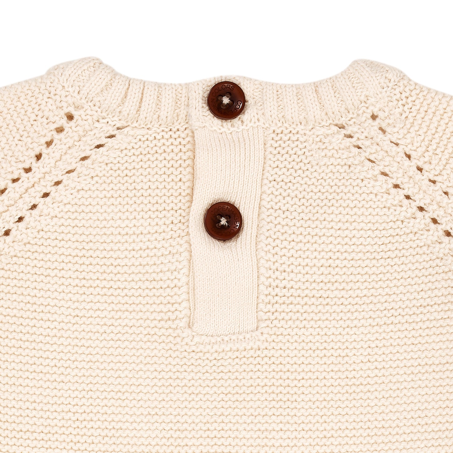 Copenhagen Colors gebreide Blouse met franje creme