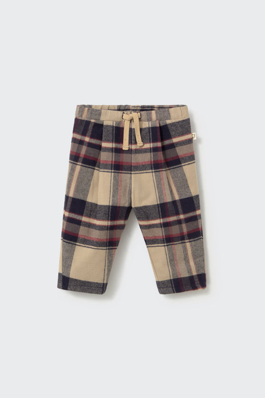 Cozmo - KOBE Warm Plaid Flannel Baby Broek | Geruit