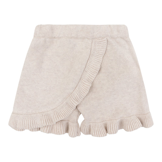 Navy Natural - Anna Knitted Skort Short Beige