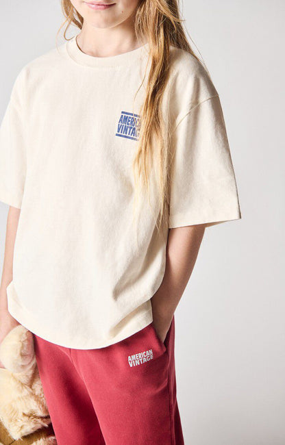 American Vintage - Ykobow Kinder T-shirt Ecru