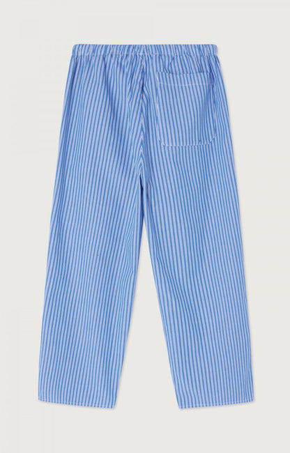 American Vintage - Trousers Zatybay Aqua Stripes